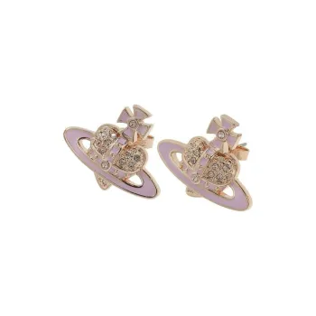 Vivienne Westwood Brass Earrings Unisex Pink