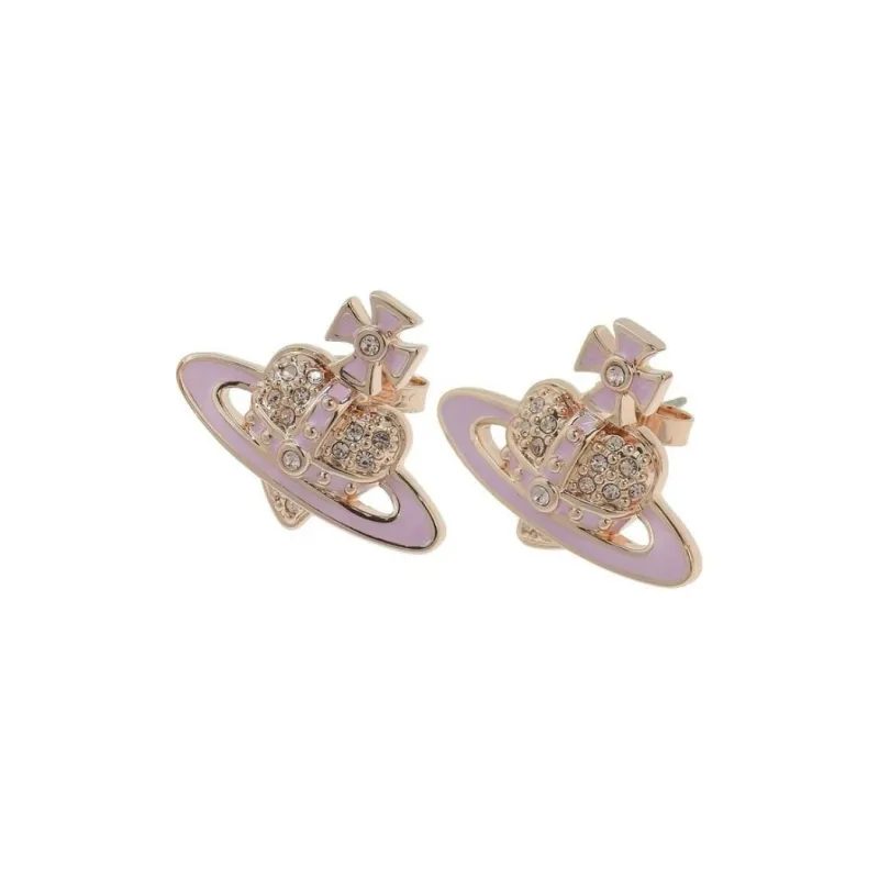 Vivienne Westwood Brass Earrings Unisex Pink-0