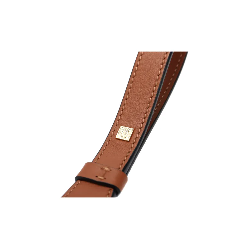 LOEWE Cow Leather Shoulder Strap Bag Strap Women's Tan-3