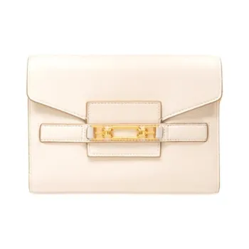 BALLY VISSI Cow Leather Shoulder Bag Crossbody Bag Mini Women's Milk White