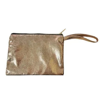 Boniu Artificial Leather Makeup Bag Regular Women's Gold/Silver