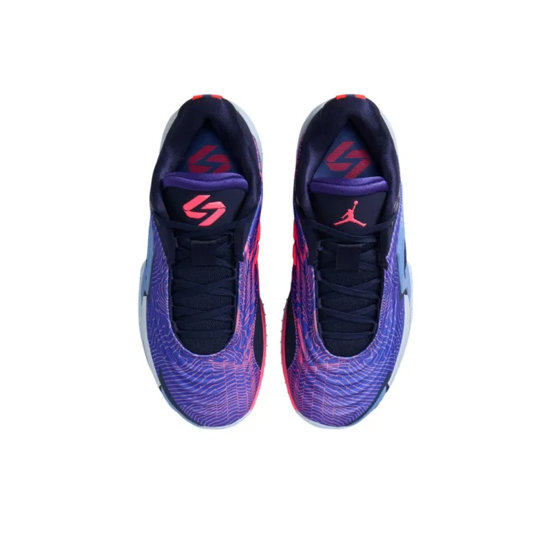 Jordan Luka 3 Anti Slip Wear Resistant Low Top Basketball Shoes Men's Purple-3
