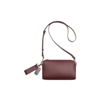 ZARA Polyurethane Crossbody Bag Men's Bright Red/Black