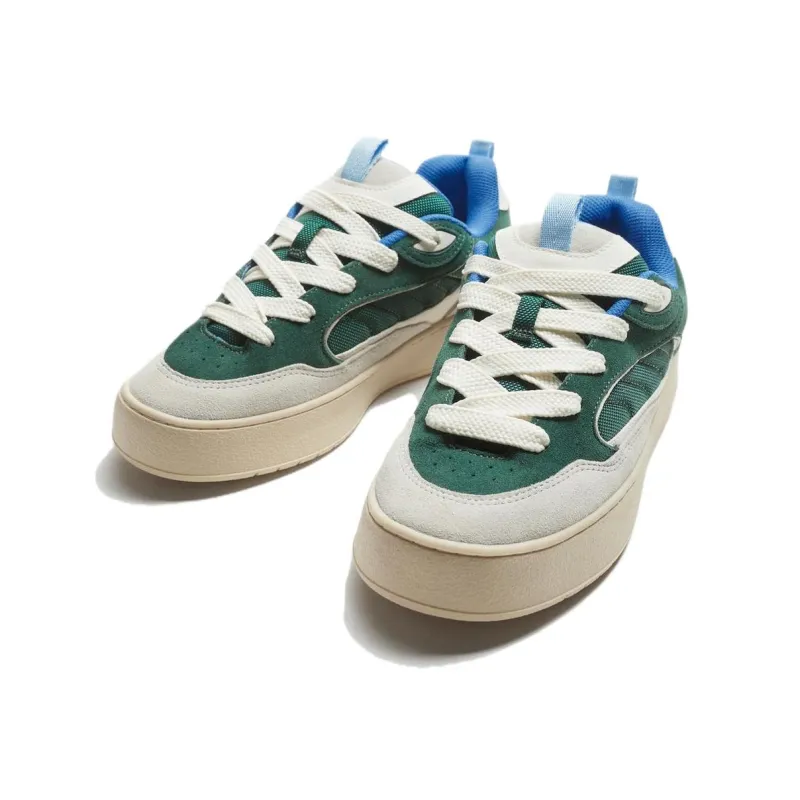 ZARA Low Top Skateboard Shoes Men's Green-1
