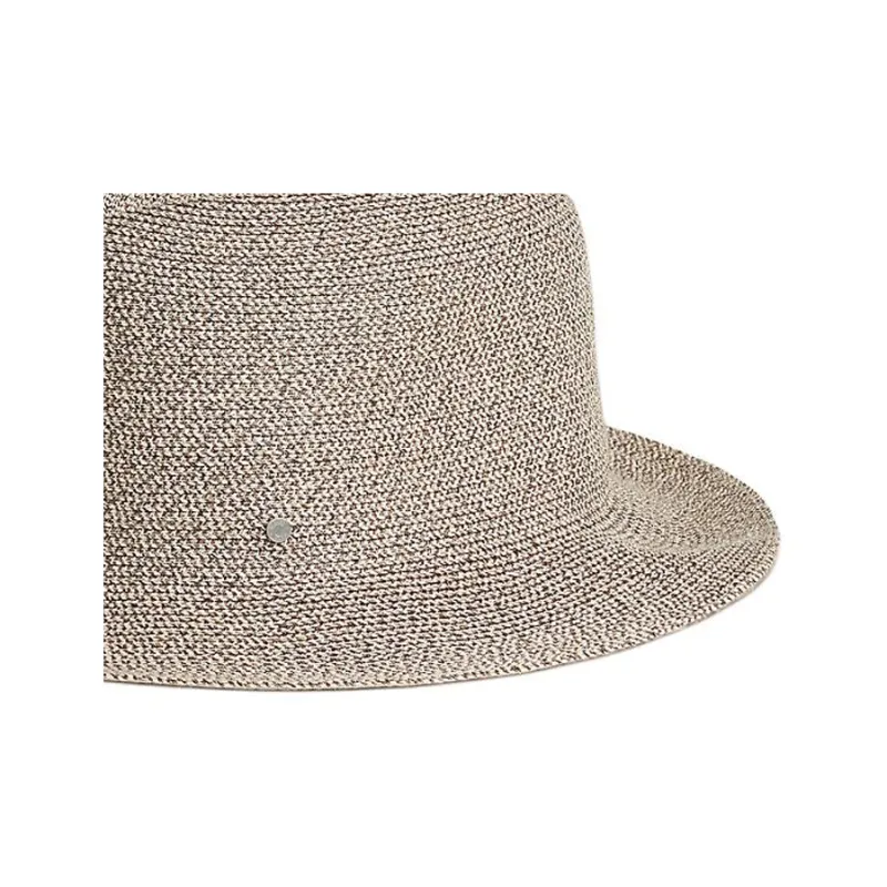 HERMES Paper Linen Polyester Nylon Palladium Horse Shoe Stud Hats & Caps Men's Brown-1