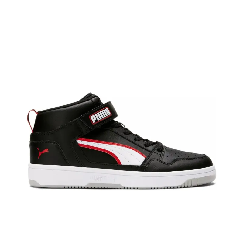 PUMA Rebound Layup Anti-Slip Wear-Resistant High-Top Skateboard Shoes Men's Black-1