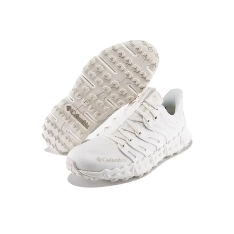 Columbia Cushioning Anti Slip Wear Resistant Breathability Low Top Trekking Shoes Women's White-3