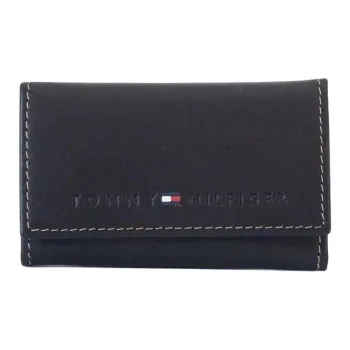 Tommy Hilfiger Cow Leather Key Pouch Men's Brown