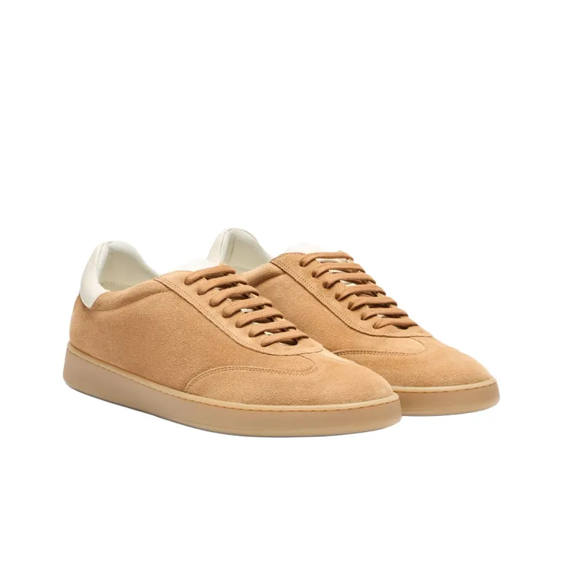Stuart Weitzman/SW Banner Low Top Skateboard Shoes Men's Light Brown-2