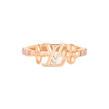 LOUIS VUITTON Rose Gold, Metal, Crystal Rings Unisex Pink Gold
