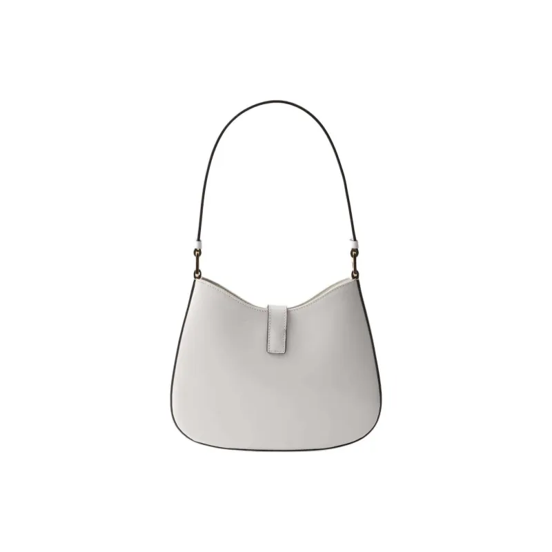 PRADA Cleo Calfskin Handbag, Shoulder Bag Women's White-3