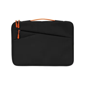Boniu Water Resistant Jacquard Fabric Laptop Bag Regular Unisex Black/Gray