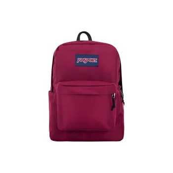 JanSport Polyester Backpack Medium Size Unisex Burgundy
