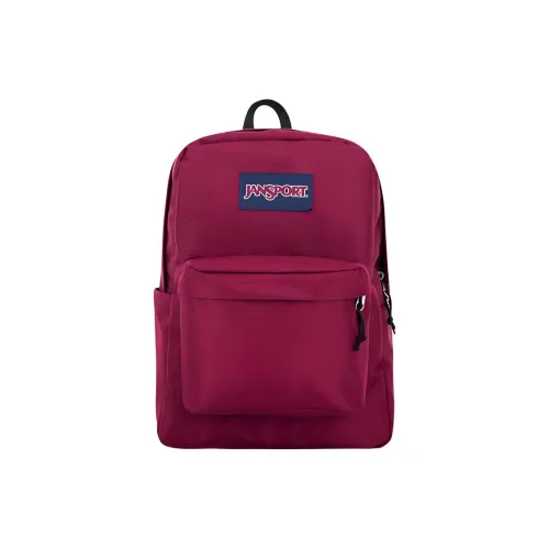 JanSport Polyester Backpack Medium Size Unisex Burgundy