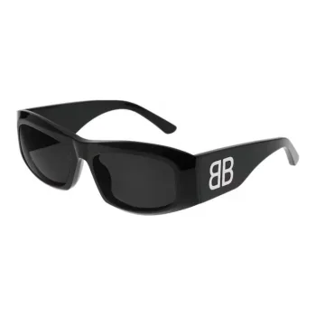 Balenciaga Acetate Bio Based Recycled Material Square Sunglasses Women's Black