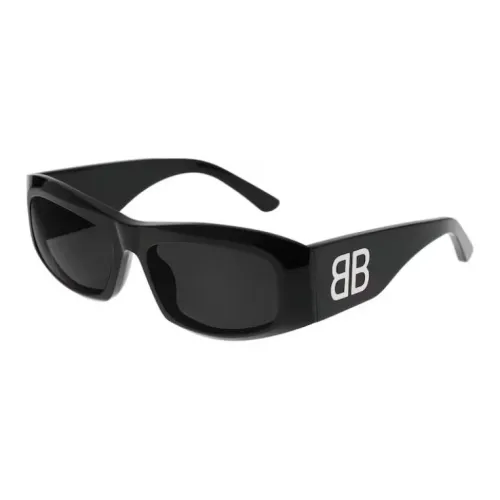 Balenciaga Acetate Bio Based Recycled Material Square Sunglasses Women's Black