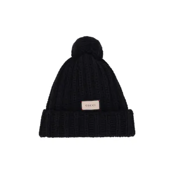 GUCCI Wool Beanies Unisex Black