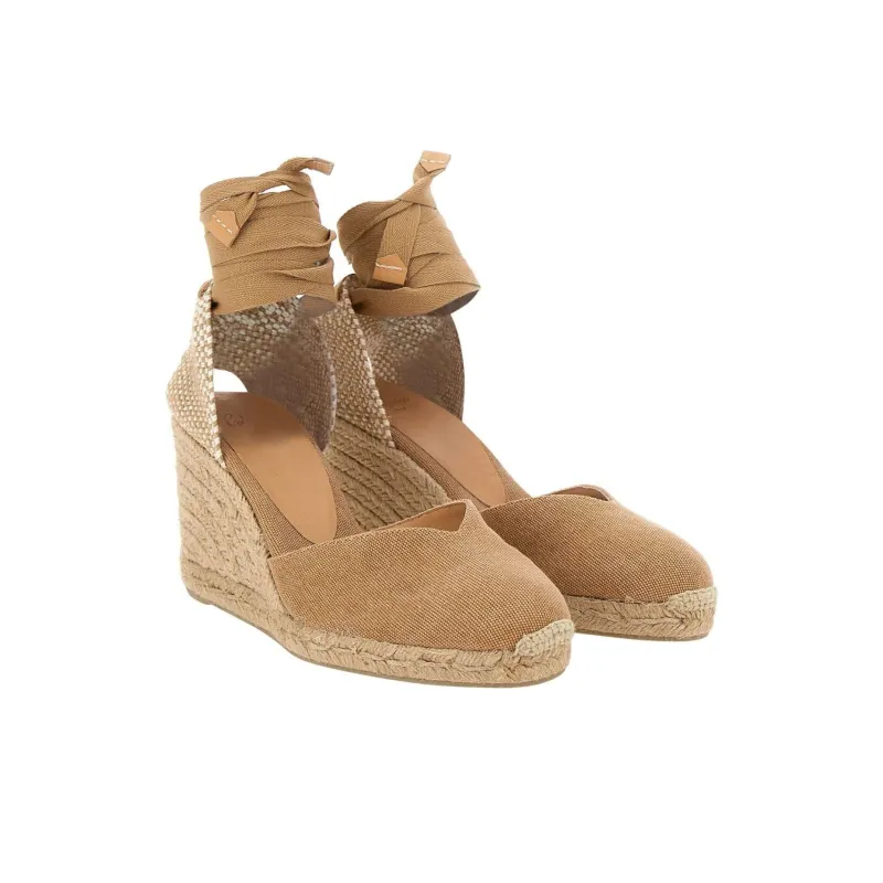 Castañer Chiara Wedge Heel High Heels Women's Hazelnut-3