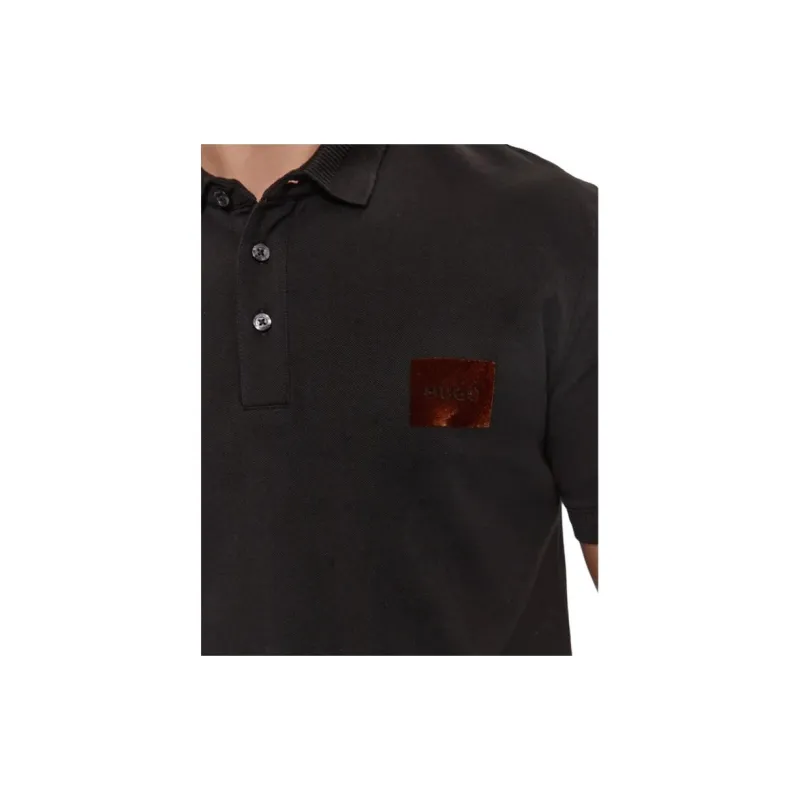 HUGO BOSS Logo appliqué Cotton Polo Shirt-4