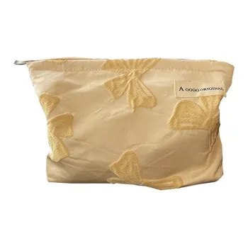 Boniu Polyester Makeup Bag Regular Unisex Champagne/Pink/White