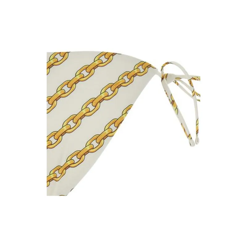 VERSACE Chain Printed Tie Fastened Bikini Bottoms-3