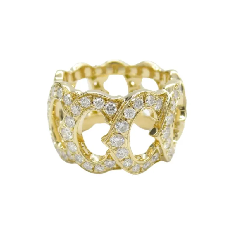 Cartier 2010s 18K Yellow Gold C De Cartier Diamond Ring-1