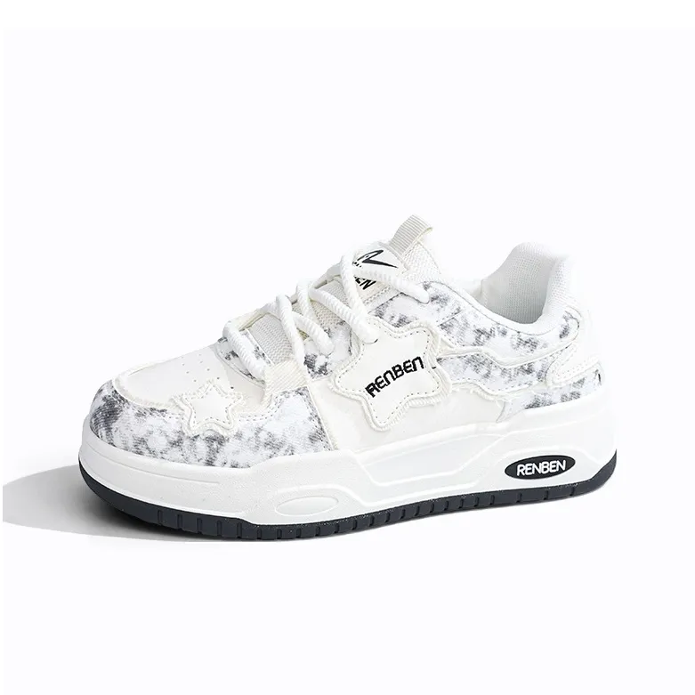 RENBEN Anti-Slip And Wear-Resistant Height Increasing Low-Top Skateboard Shoes Women's-11