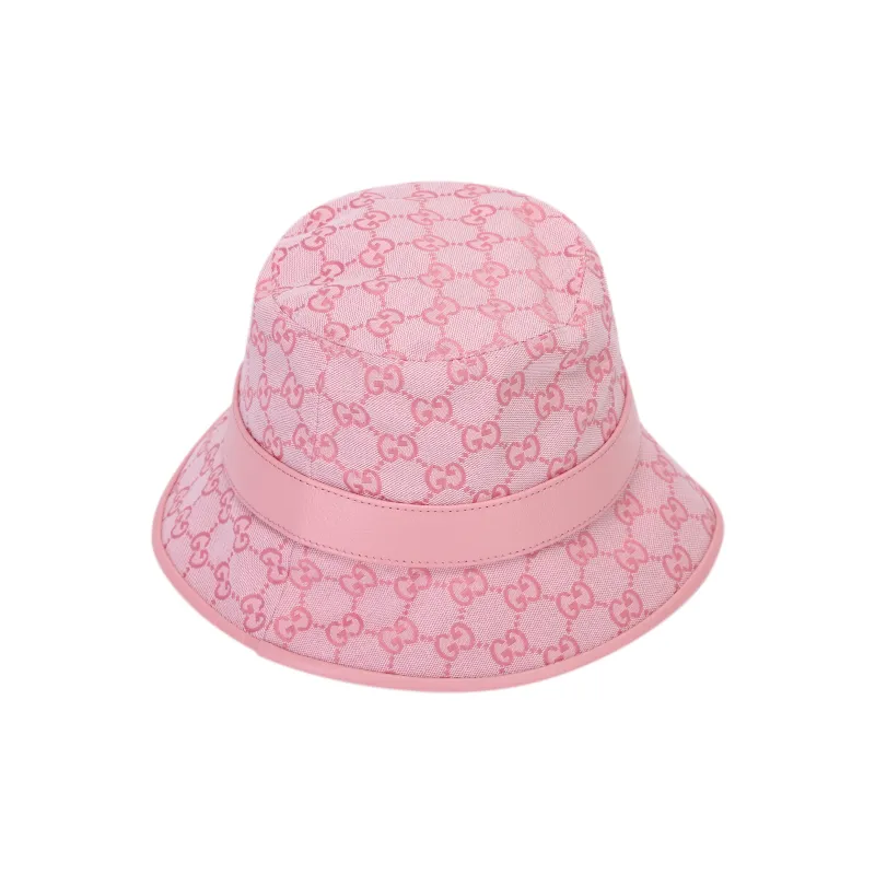 GUCCI Logo-embossed Cotton Bucket Hat-3