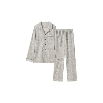 Shivs Pajama Set Men's Light Gray