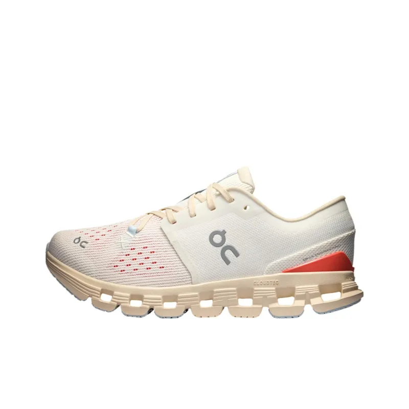 On Running Cloud X 4 Ivory SalmOn Women's-0