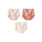 A Set-Floral Soft Cotton-White+Pink+Apricot (3 Pack)