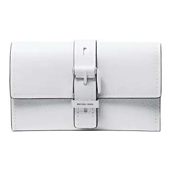 MICHAEL KORS Nolita Leather Wallet Medium Size Women's Glossy White