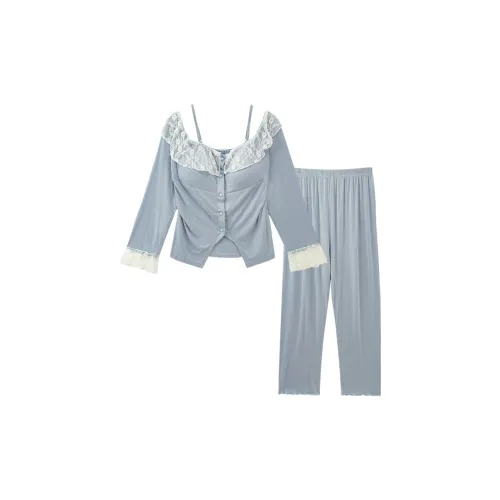 Sleeping Beauty Pajama Set Women's Pink Blue