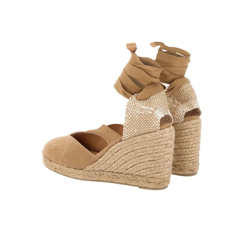 Castañer Chiara Wedge Heel High Heels Women's Hazelnut-4