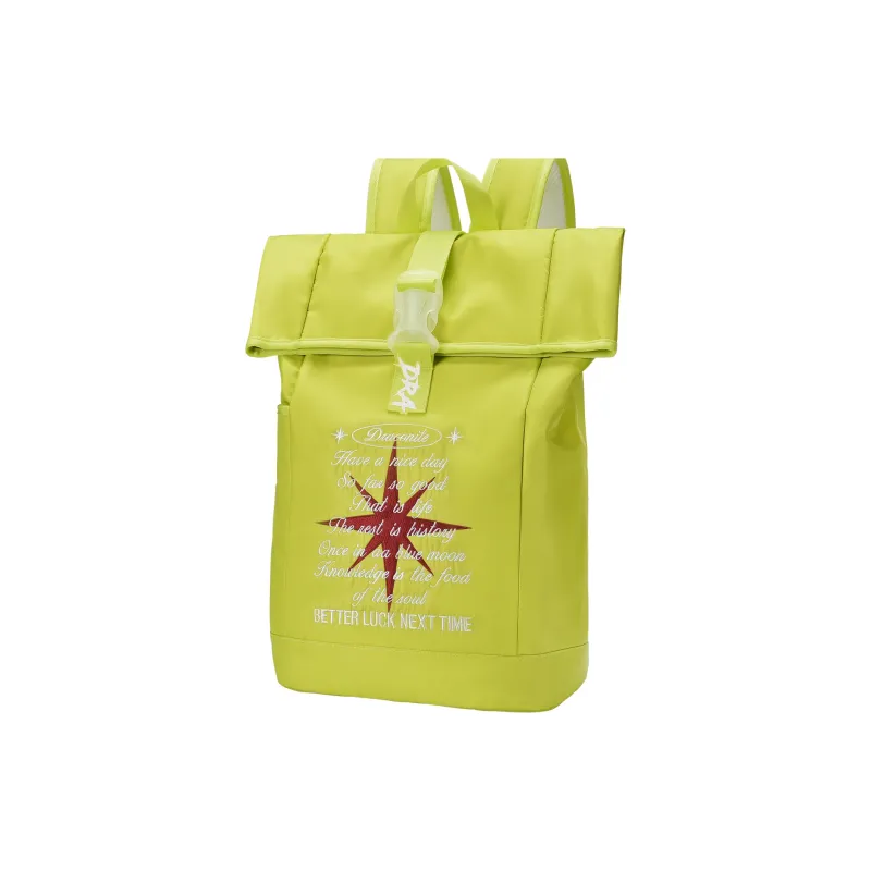 DRACONITE Polyester Students Backpack Regular Unisex Lime Neon Green-19