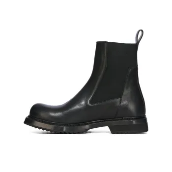 RICK OWENS/RO BEATLE CYCLOPS Short Chelsea Boots Men's Black