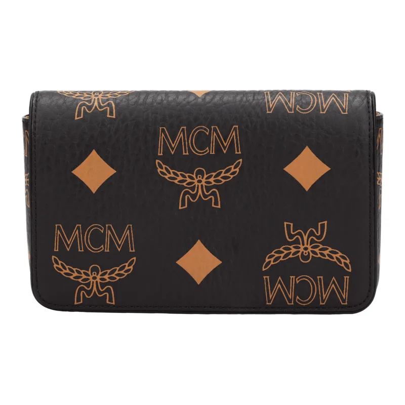 MCM Aren Canvas Camera Bag, Crossbody Bag, Clutch Mini Unisex Black-0