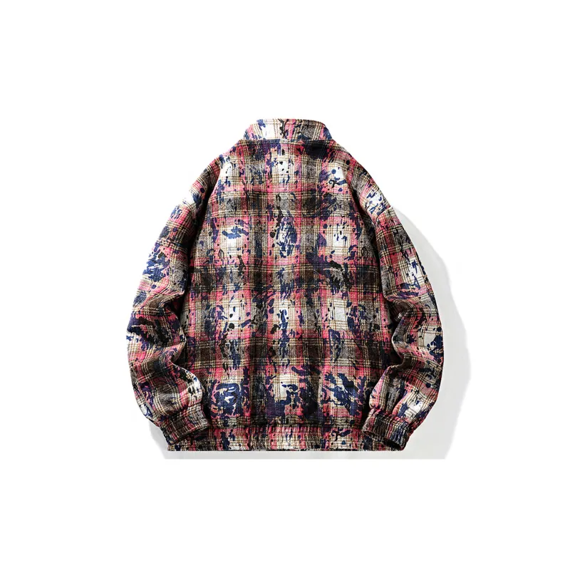 CSKS Jackets Coats Unisex Ink Wash Pink-1