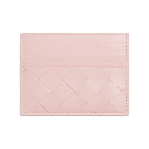 Bottega Veneta Intrecciato Lambskin Card Holder Women's Rose