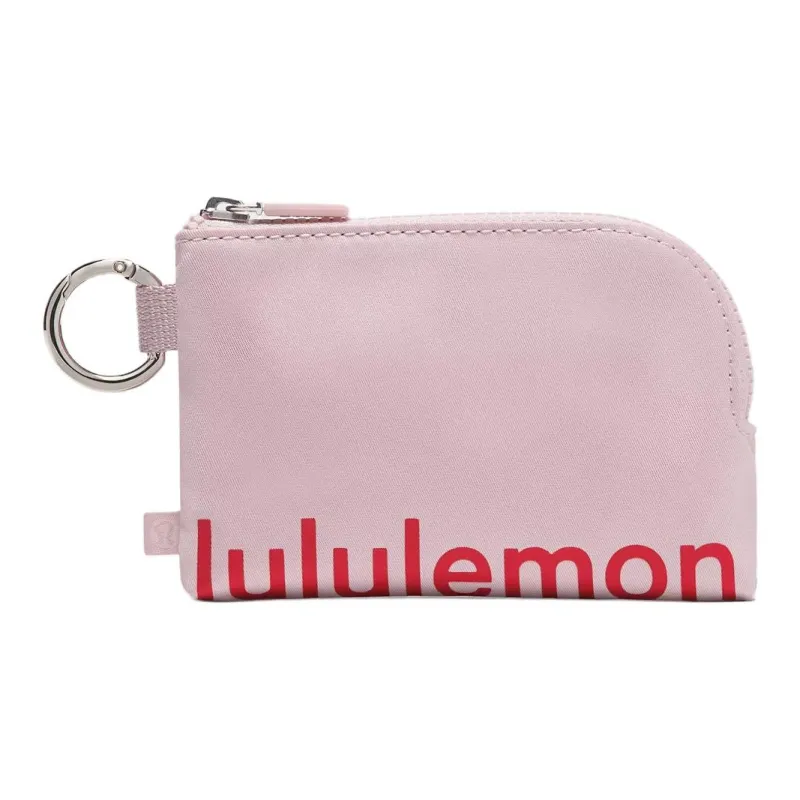 Lululemon Polyester Card Holder Women's Pink Mist & Desert Red-0