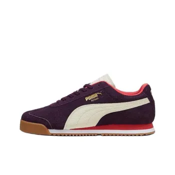 PUMA Roma Anti Slip Wear Resistant Low Top Casual Shoes Men's Purple