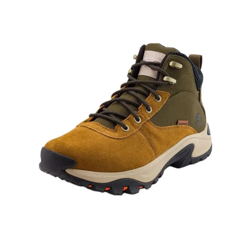 Timberland Maddsen Slip-Resistant Mid-Top Trekking Shoes Men's Brown-1