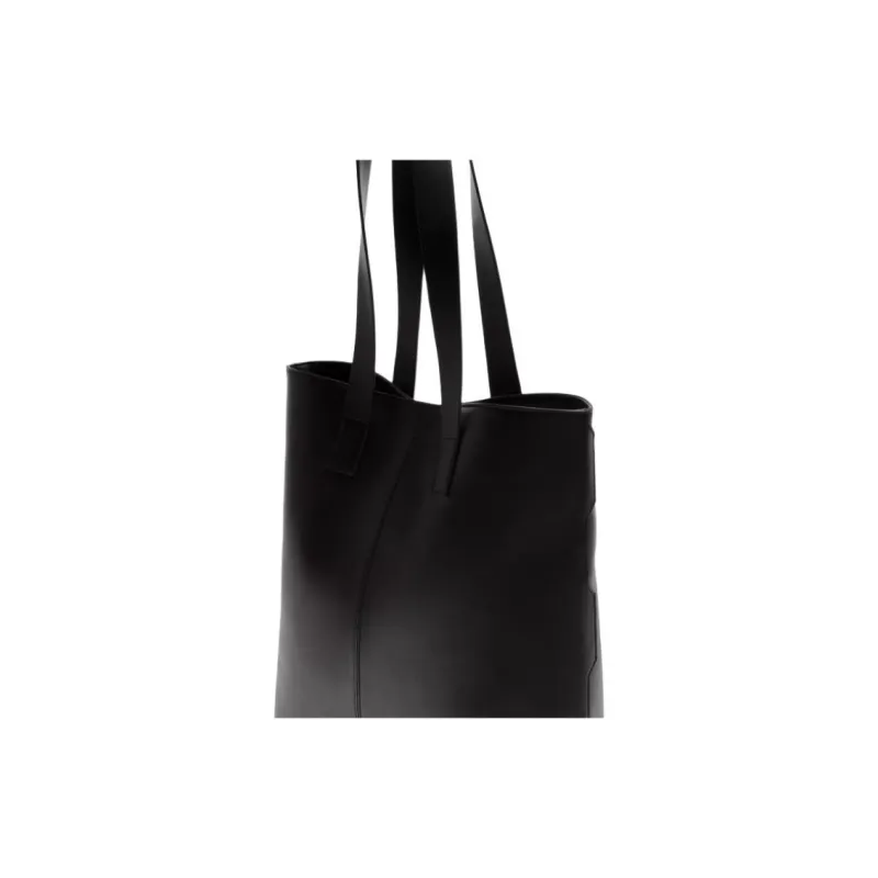 ZARA PU Tote Bag, Shopping Bag, Handbag, Shoulder Bag Men's Black-3