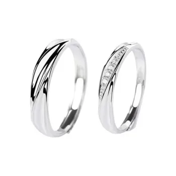Regalrose 99 Silver Rings Unisex Silver