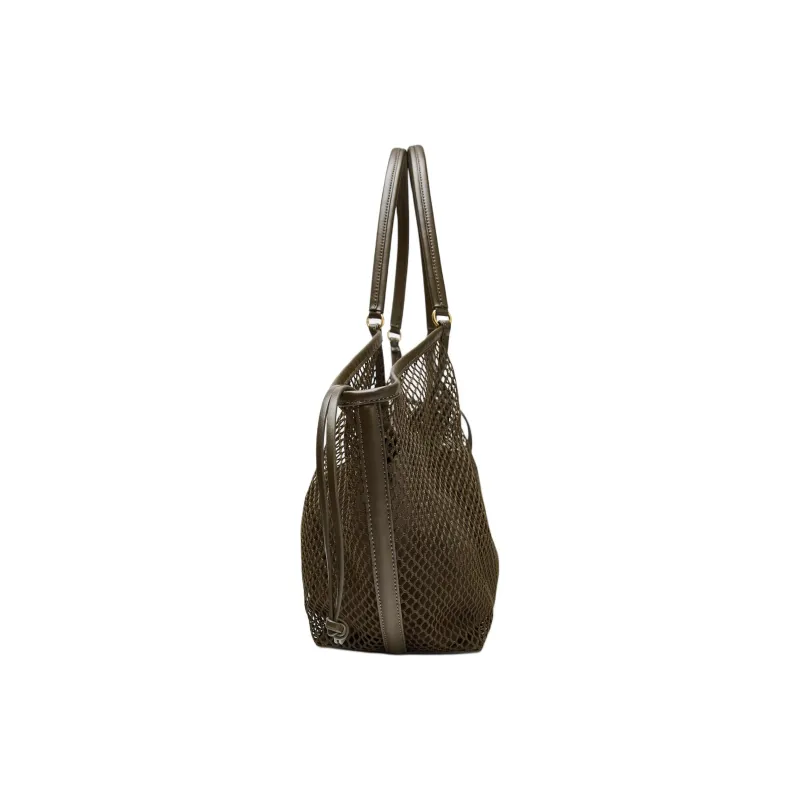 ZARA Polyester Tote Bag Shopping Bag Handbag Women's Green-2