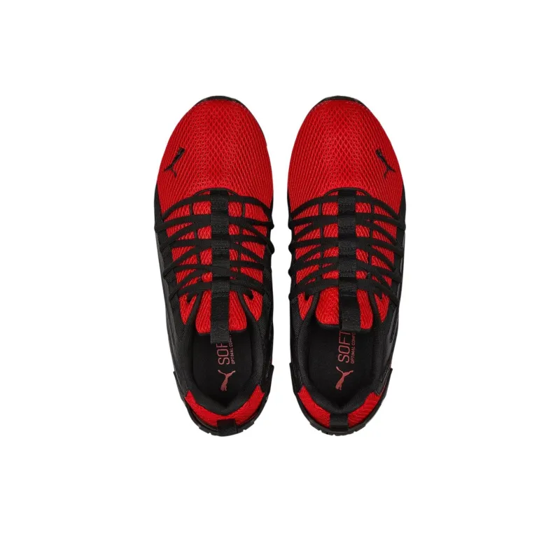 PUMA Ion Energy Anti Slip Wear Resistant Low Top Running Shoes Men's Red Black-3