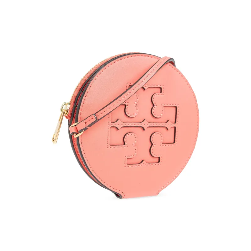 TORY BURCH Artificial Leather Card Holder Regular Women's Coral Pink-1