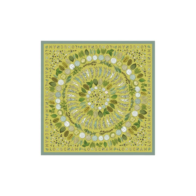 LONGCHAMP Silk Scarves Women's Green-0