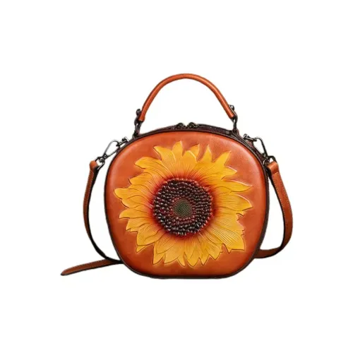 Boniu Genuine Leather Handbag Women's Multicolor