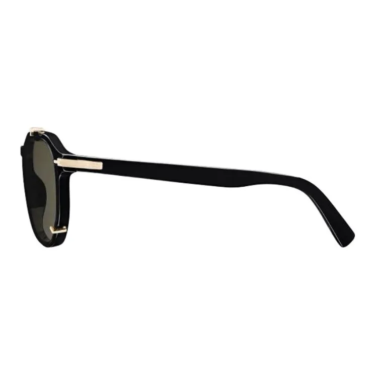 DIOR Acetate Oval Sunglasses Unisex Black-2